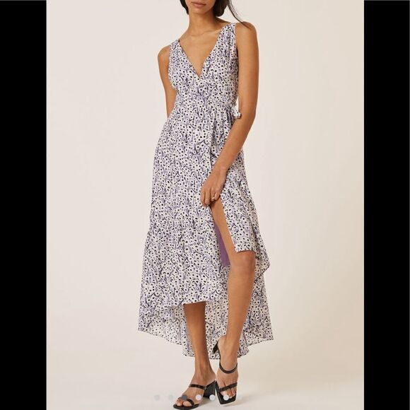 Hutch High-Low Wrap Midi Dress - Picture 3 of 11